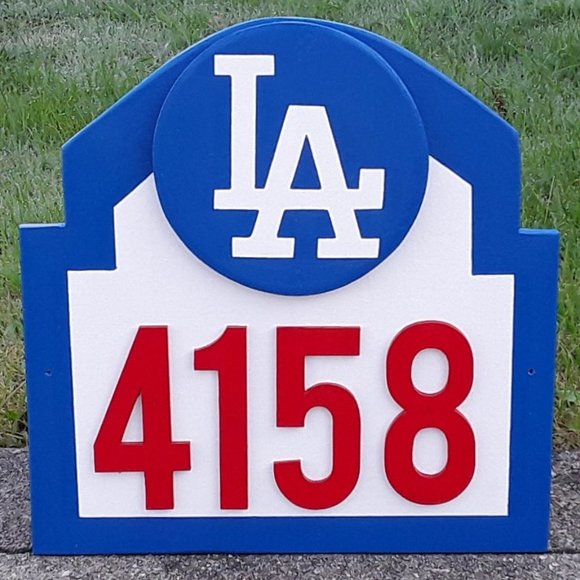 Los Angeles Dodgers Address Sign for your home or office with your address (NEW) - Picture 2 of 4
